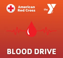 The logo for our blood drive in partnership with the American Red Cross.
