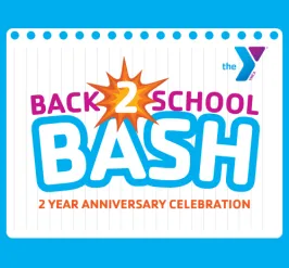 The event page logo for our Back 2 School Bash on August 17th, 2024.